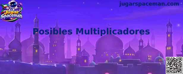 Representación educativa de posibles multiplicadores al Jugar Spaceman